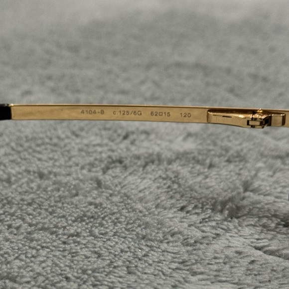 Authentic CHANEL 4104-B Sunglasses Rimless Rhinestone Black Frame - Picture 4 of 7